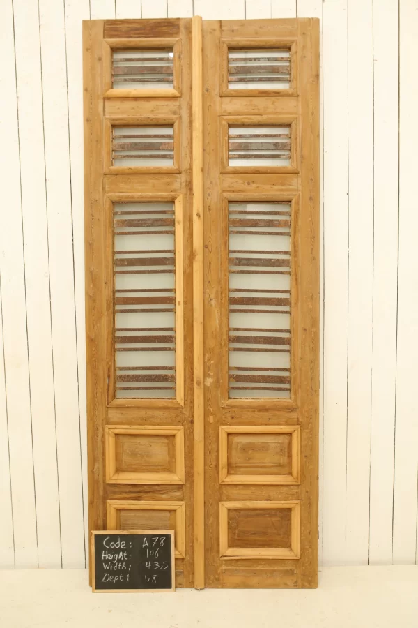 Antique French door Iron - lot A78