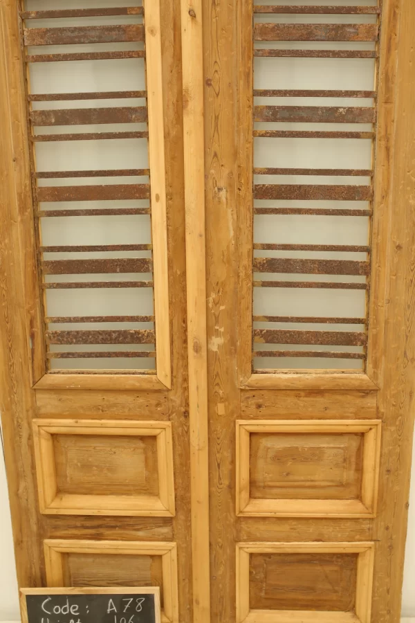 Antique French door Iron - lot A78 - Image 3