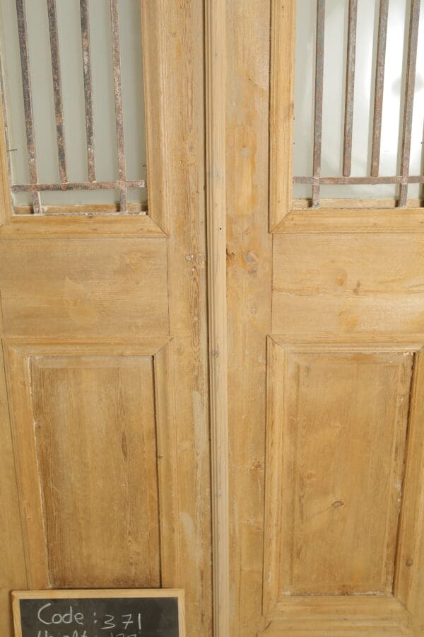 Antique French Glass Door with Iron (Set) - Lot 371 - Image 2