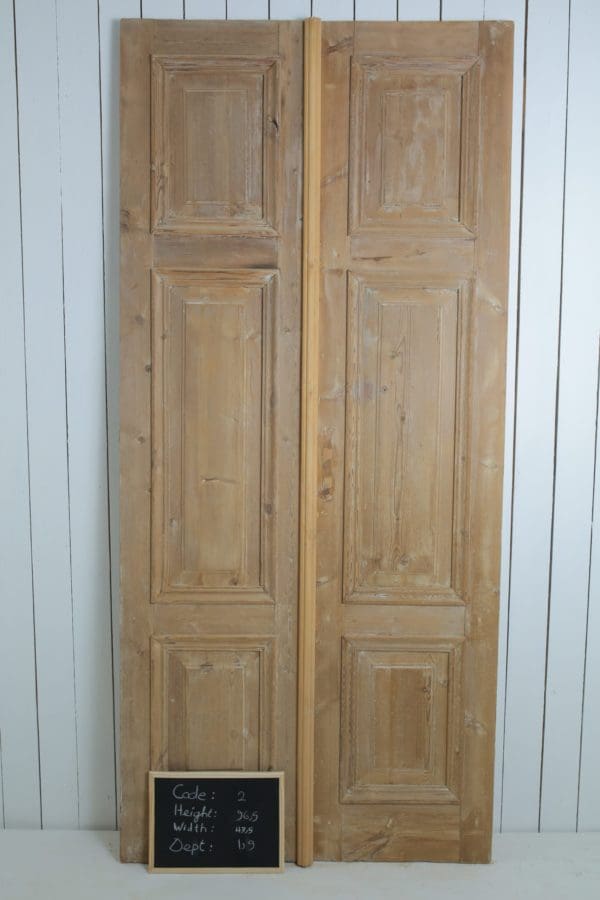 Antique Solid Wood French Doors (Set) - Lot 2