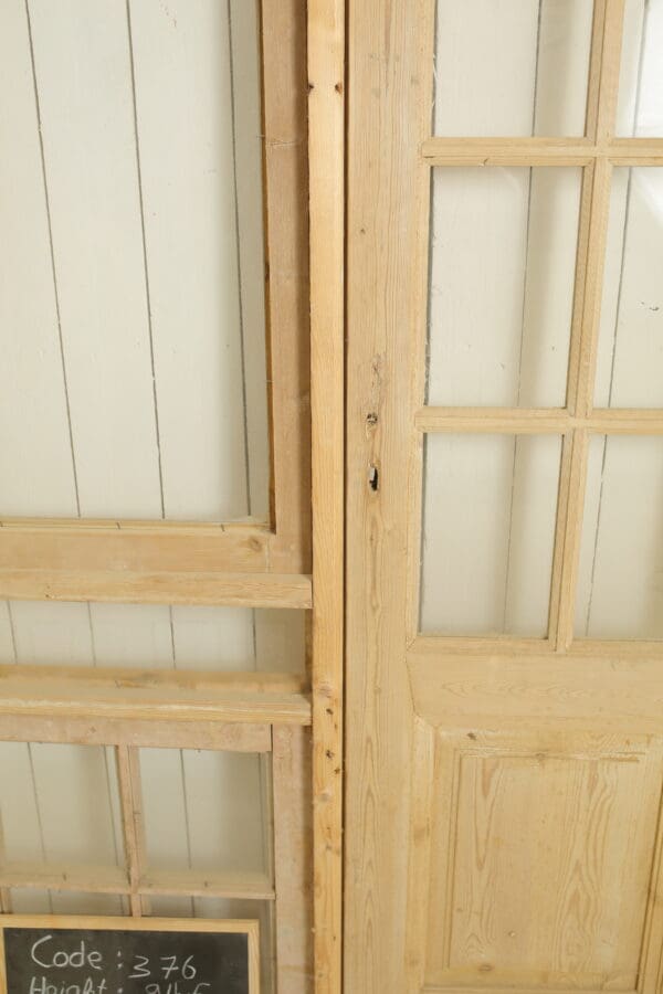 Antique Multipanel Glass Door (Set) - Lot 376 - Image 2