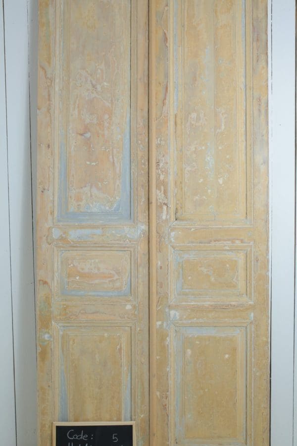 Antique Solid Wood French Doors (Set) - Lot 5 - Image 2