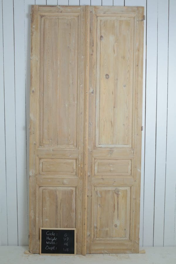 Antique Solid Wood French Doors (Set) - Lot 6