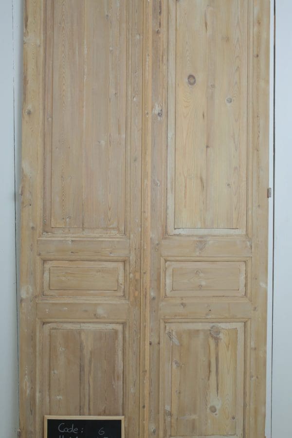 Antique Solid Wood French Doors (Set) - Lot 6 - Image 2