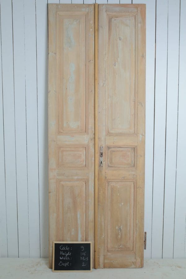 Antique Solid Wood French Doors (Set) - Lot 9