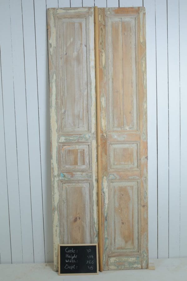 Antique Solid Wood French Doors (Set) - Lot 10