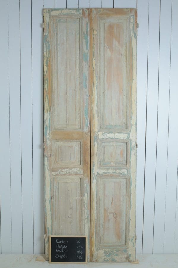 Antique Solid Wood French Doors (Set) - Lot 10 - Image 3