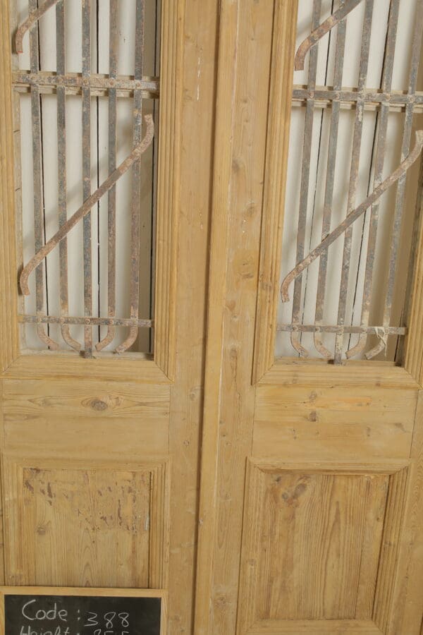 Antique French Door with Iron (Set) - Lot 388 - Image 2