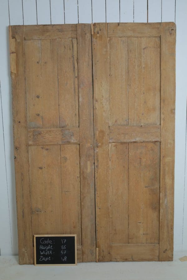 Antique Solid Wood French Doors (Set) - Lot 17