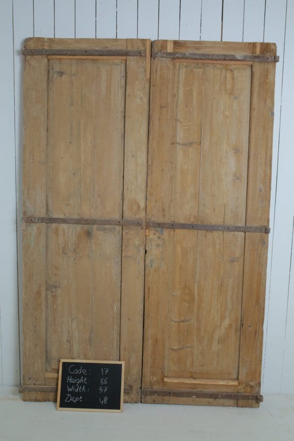 Antique Solid Wood French Doors (Set) - Lot 17 - Image 3