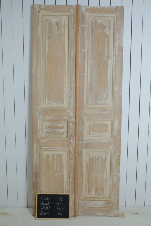 Antique Solid Wood French Doors (Set) - Lot 19