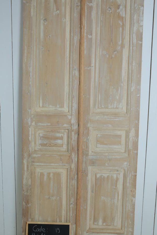 Antique Solid Wood French Doors (Set) - Lot 19 - Image 2