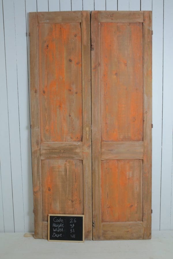 Antique Solid Wood French Doors (Set) - Lot 26 - Image 3