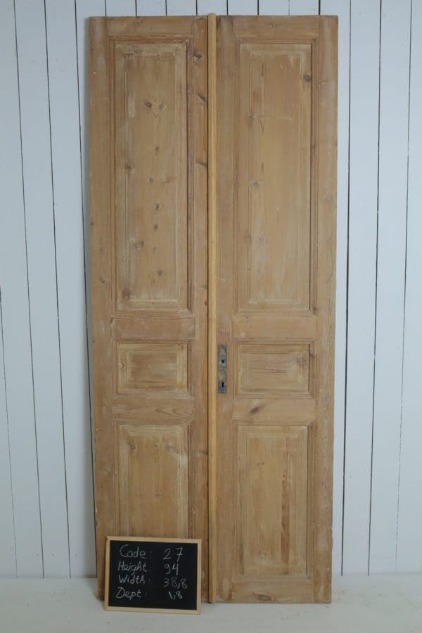 Antique Solid Wood French Doors (Set) - Lot 27