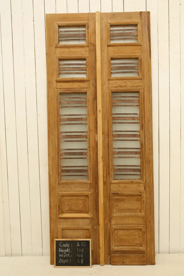 Antique French door Iron - lot A112