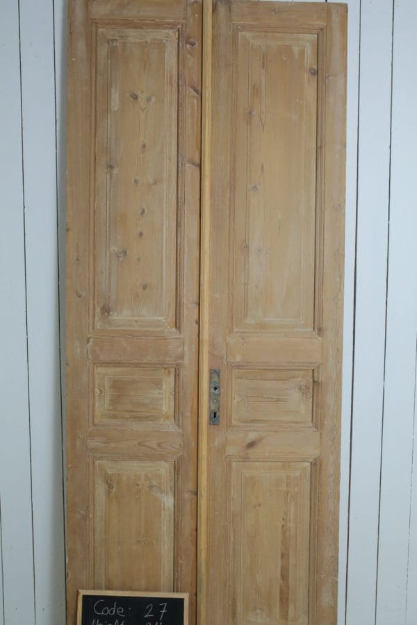Antique Solid Wood French Doors (Set) - Lot 27 - Image 2