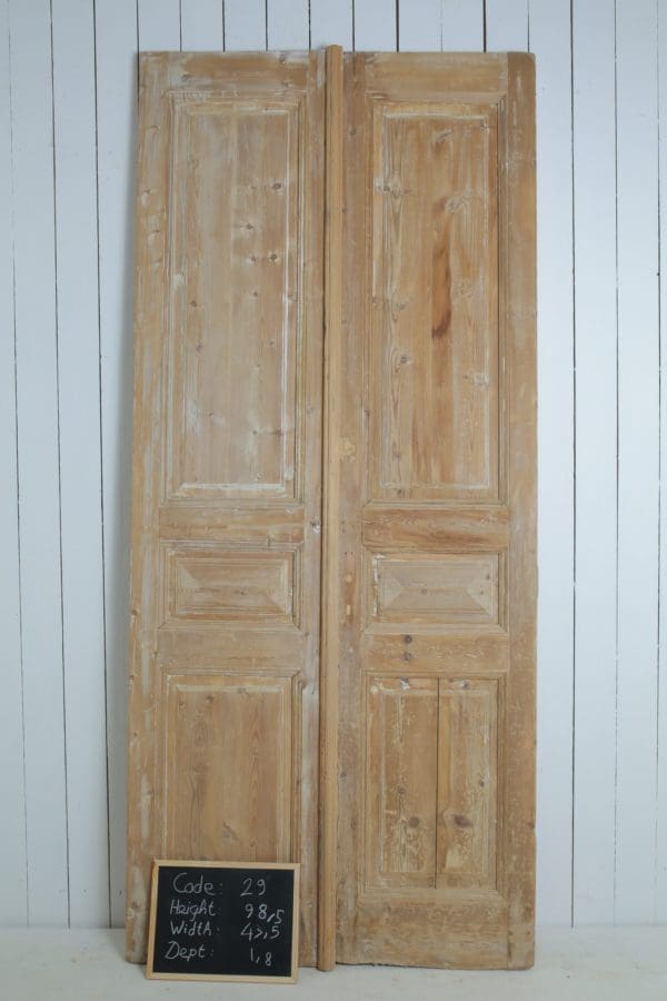 Antique Solid Wood French Doors (Set) - Lot 29