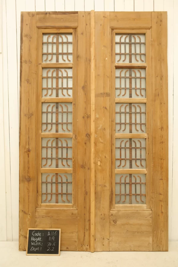 Antique French door Iron - lot A116