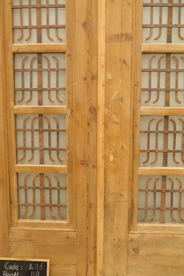 Antique French door Iron - lot A116 - Image 3