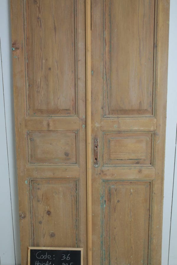 Antique Solid Wood French Doors (Set) - Lot 36 - Image 2
