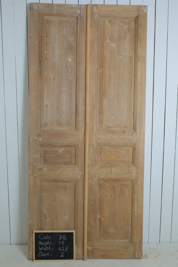 Antique Solid Wood French Doors (Set) - Lot 38