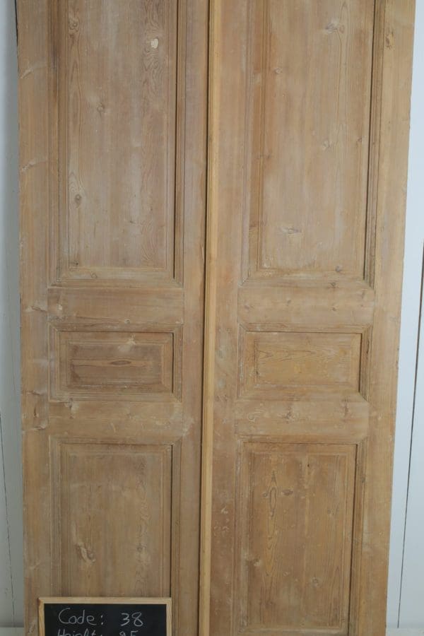 Antique Solid Wood French Doors (Set) - Lot 38 - Image 2