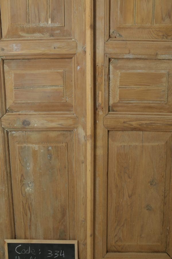 Antique French Wood Door (Set) - Lot 334 - Image 2