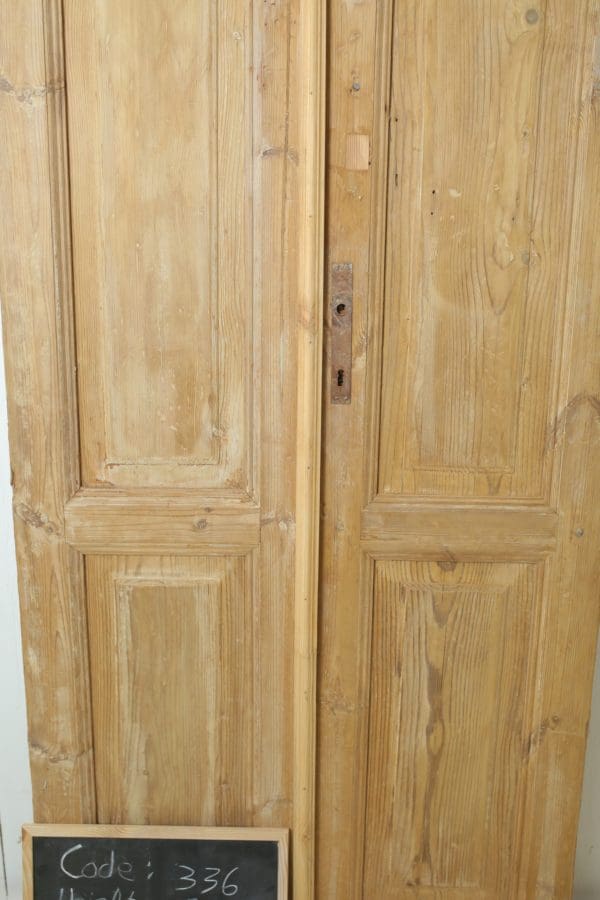 Antique French Wood Door (Set) - Lot 336 - Image 2