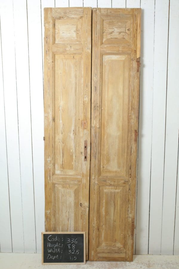 Antique French Wood Door (Set) - Lot 336 - Image 3