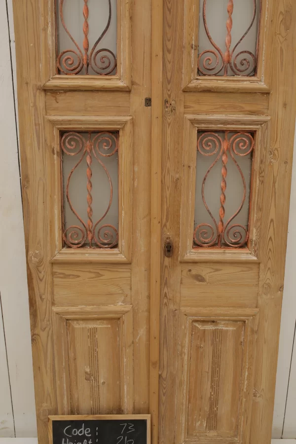 Antique French door Iron - lot A73 - Image 3