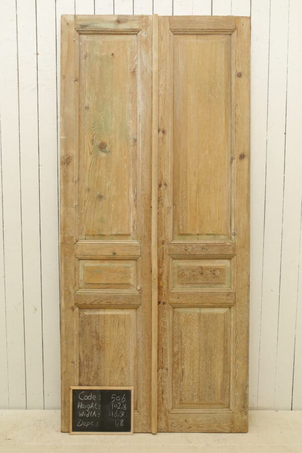 Antique French Solid Wood Door (Set) - Lot 506