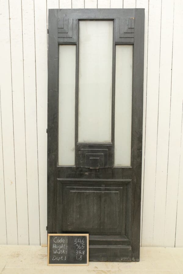 Black Antique French Glass Door - Lot 546 - Image 3