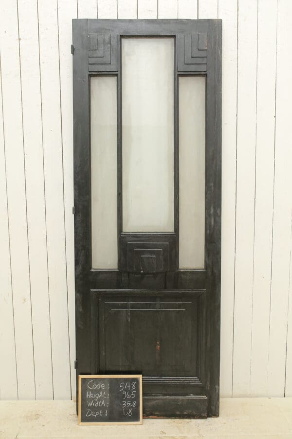 Black Antique French Glass Door - Lot 548 - Image 3