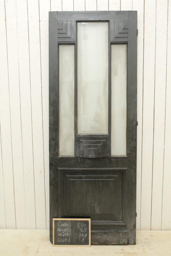 Black Antique French Glass Door - Lot 550 - Image 3