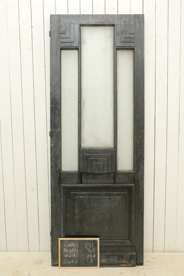 Black Antique French Glass Door - Lot 551 - Image 3