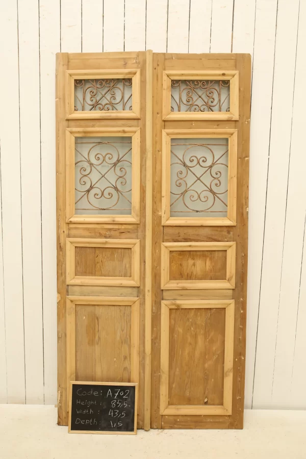 Antique French door Iron - lot A702